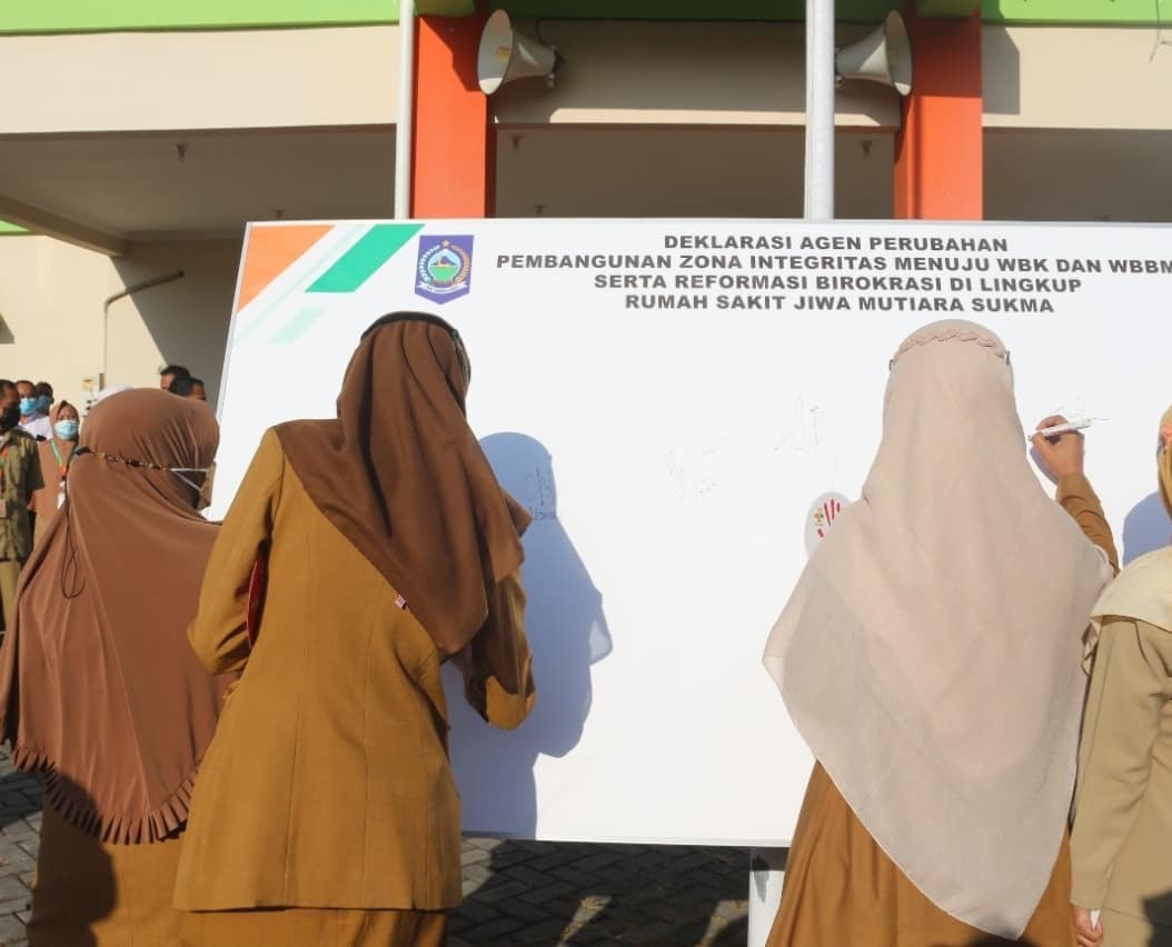 WUJUD NYATA KOMITMEN RSJMS DALAM UPAYA PEMBANGUNAN ZONA INTEGRITAS DAN REFORMASI BIROKRASI